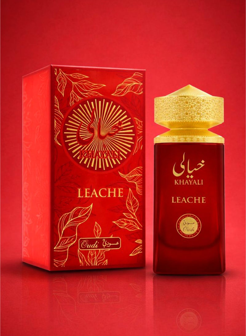 OUDI Elegant Unisex Eau De Parfum Oudi Khayali Leache 100ml | Long Lasting perfume for Men & Women with Fresh Sweet Fruity & Caramel Notes | Best Unisex Eau De Parfum - Image 3